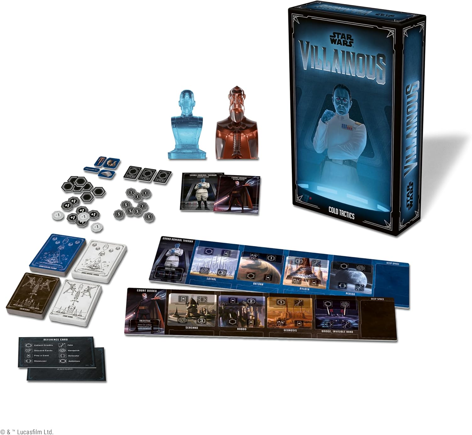 Ravensburger Star Wars Villainous Game – Cold Tactics Strategy Family Board Games for Adults & Kids Age 10 Years Up - 2 to 3 Players
