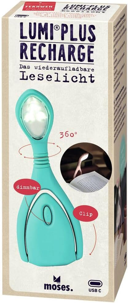Oplaadbaar Leeslampje - Turquoise