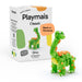 Playmais Classic Dino Knutselset, 90-delig, natuurlijk speelgoed, incl. sponsje, veganistisch, verantwoordelijk en veilig voor kinderen en milieu, vanaf 3 jaar