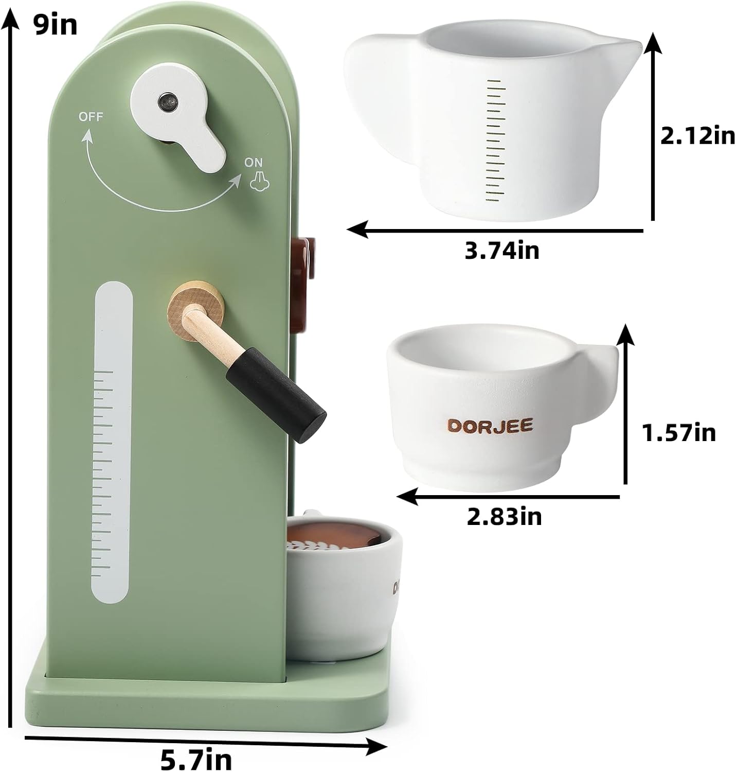 Houten Koffiezetapparaat 14dlg