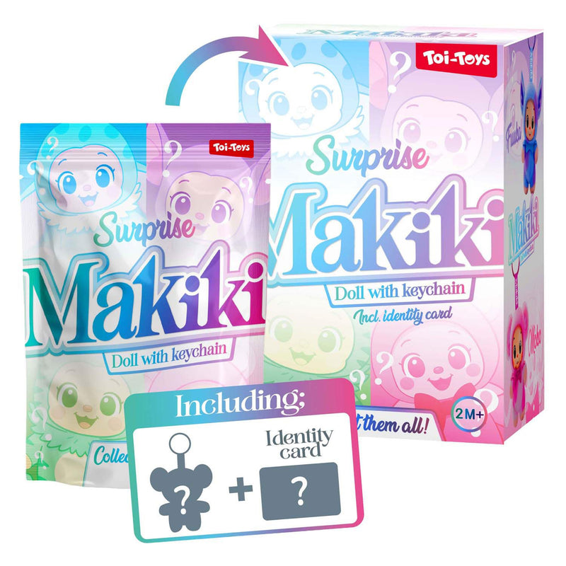 Toi-Toys MAKIKI Surprise Keyring Surprise Blind Box Collectible Figure