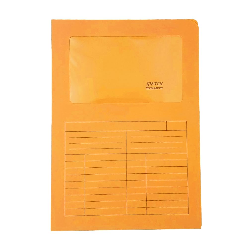 Cf50Cartellina Sintex Arancio C/Fin