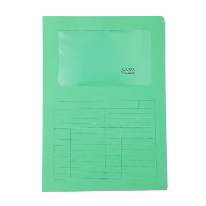 Cf50Cartellina Sintex Verde C/Fines