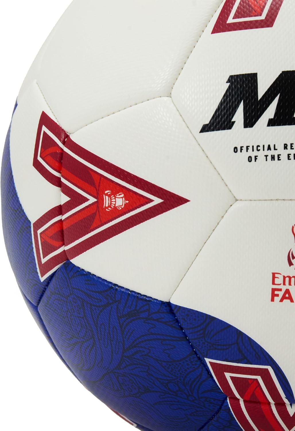 Mitre FA Cup Football 25/26 (White/Blue/Red, 5)