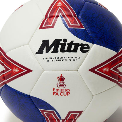 Mitre FA Cup Football 25/26 (White/Blue/Red, 5)
