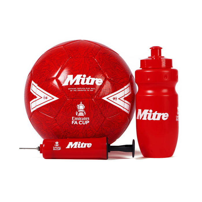Mitre FA Cup Gift Set 25/26 (Red/White, 4)