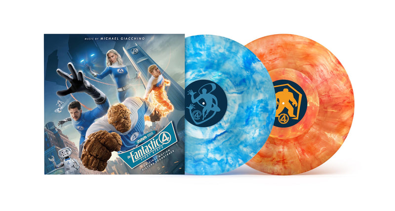 The Fantastic Four: First Steps Soundtrack Blue Marble/Orange Marble