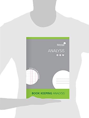 Silvine A4 Book Keeping Analysis, 32 Pages Printed 'Analysis' 7 Columns - Ref SJA4A-P