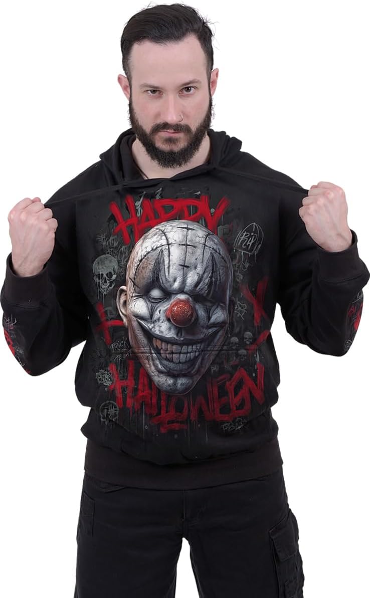 Spiral - HAPPY HORROWEEN (Unisex Black Hoodies) Medium