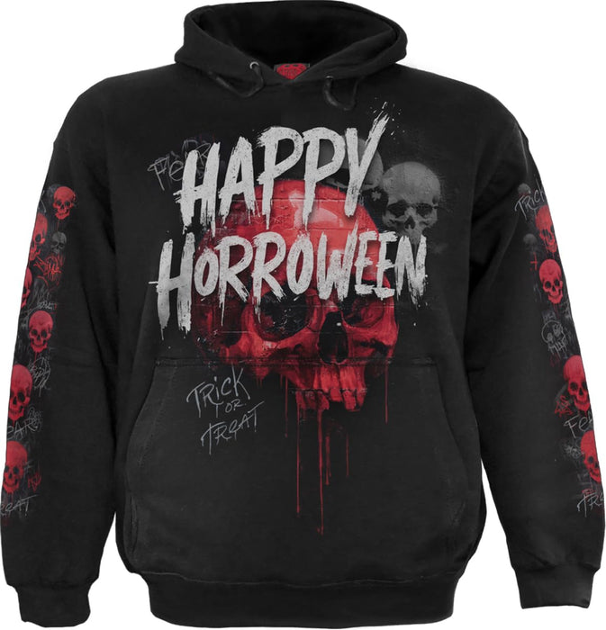Spiral - HAPPY HORROWEEN (Unisex Black Hoodies) Medium
