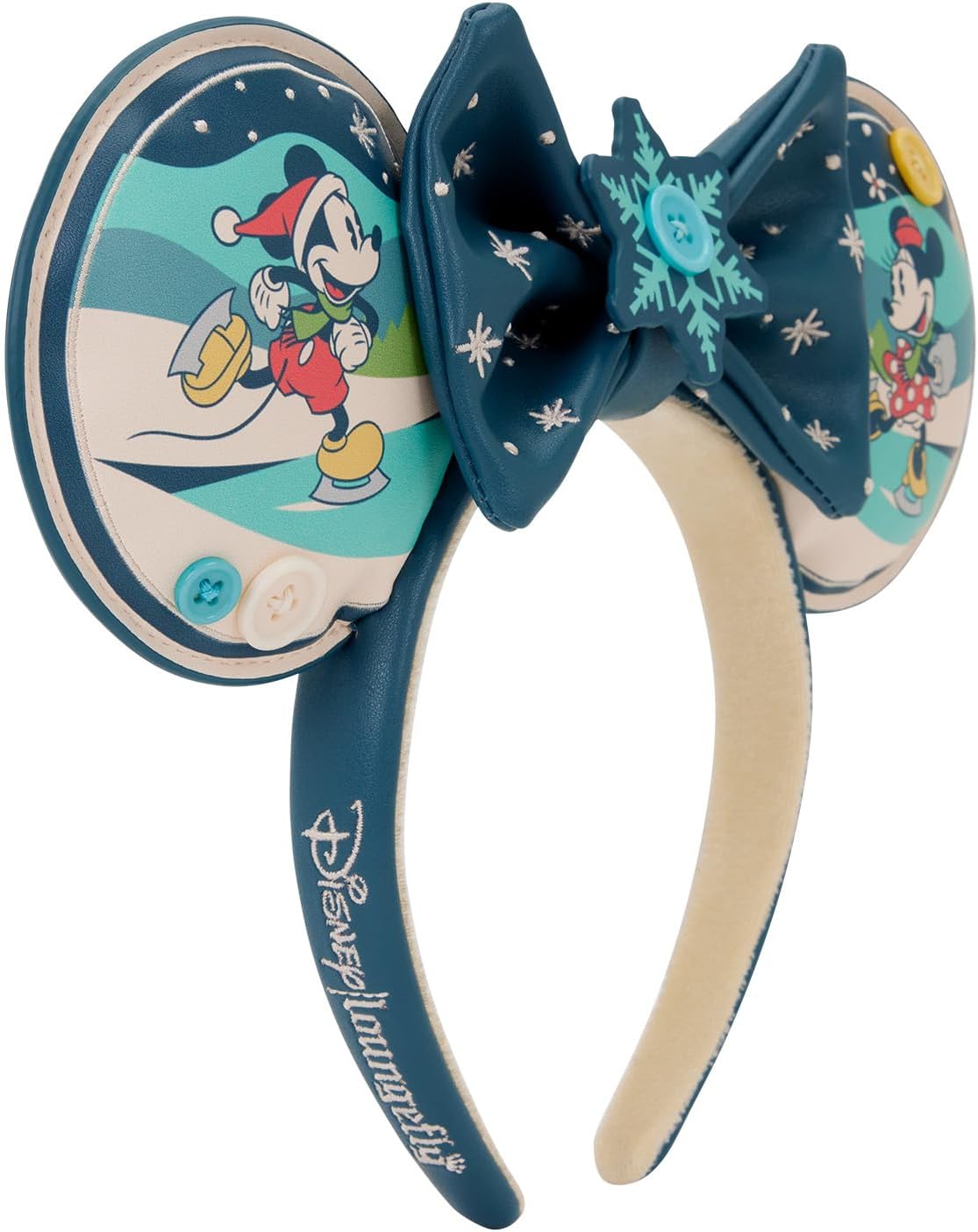 Disney By Loungefly Ears Headband Mickey And Minnie Holiday