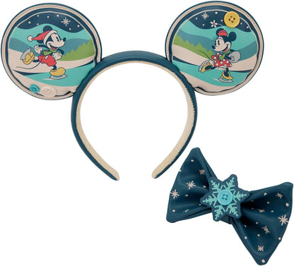 Disney By Loungefly Ears Headband Mickey And Minnie Holiday