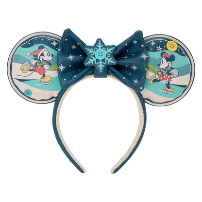 Disney By Loungefly Ears Headband Mickey And Minnie Holiday