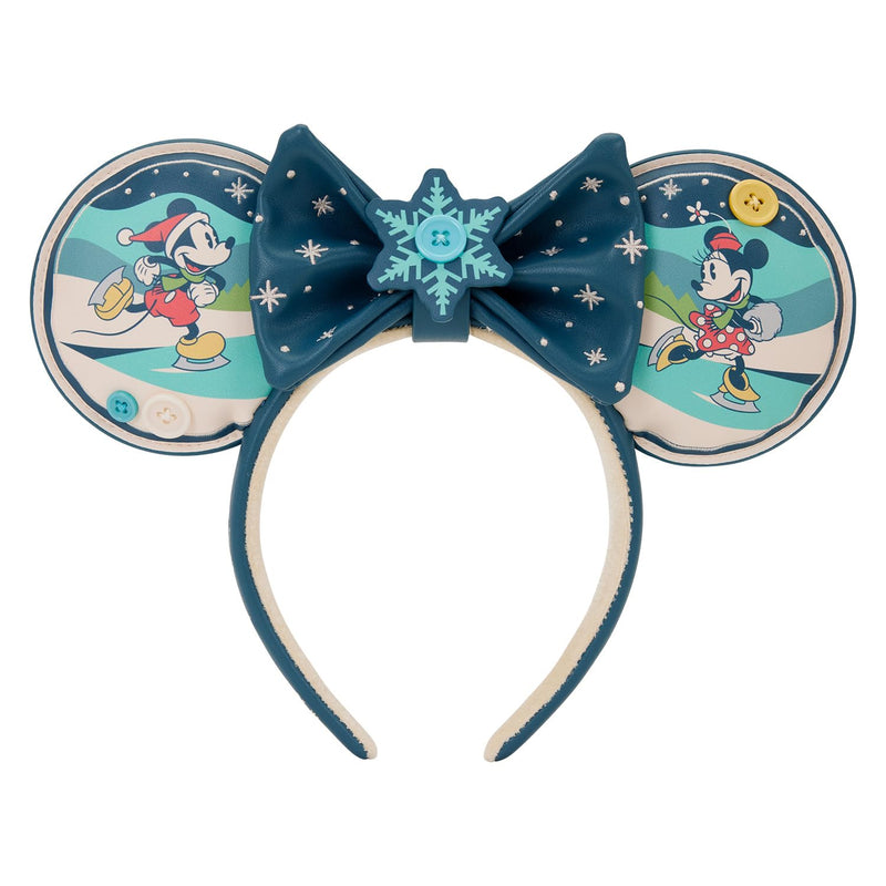 Disney By Loungefly Ears Headband Mickey And Minnie Holiday