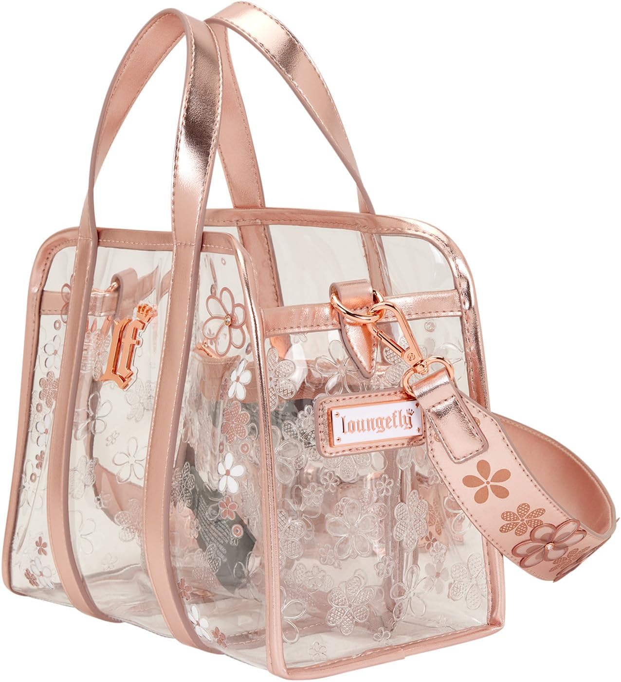 Loungefly Clear Floral Crossbody Bag