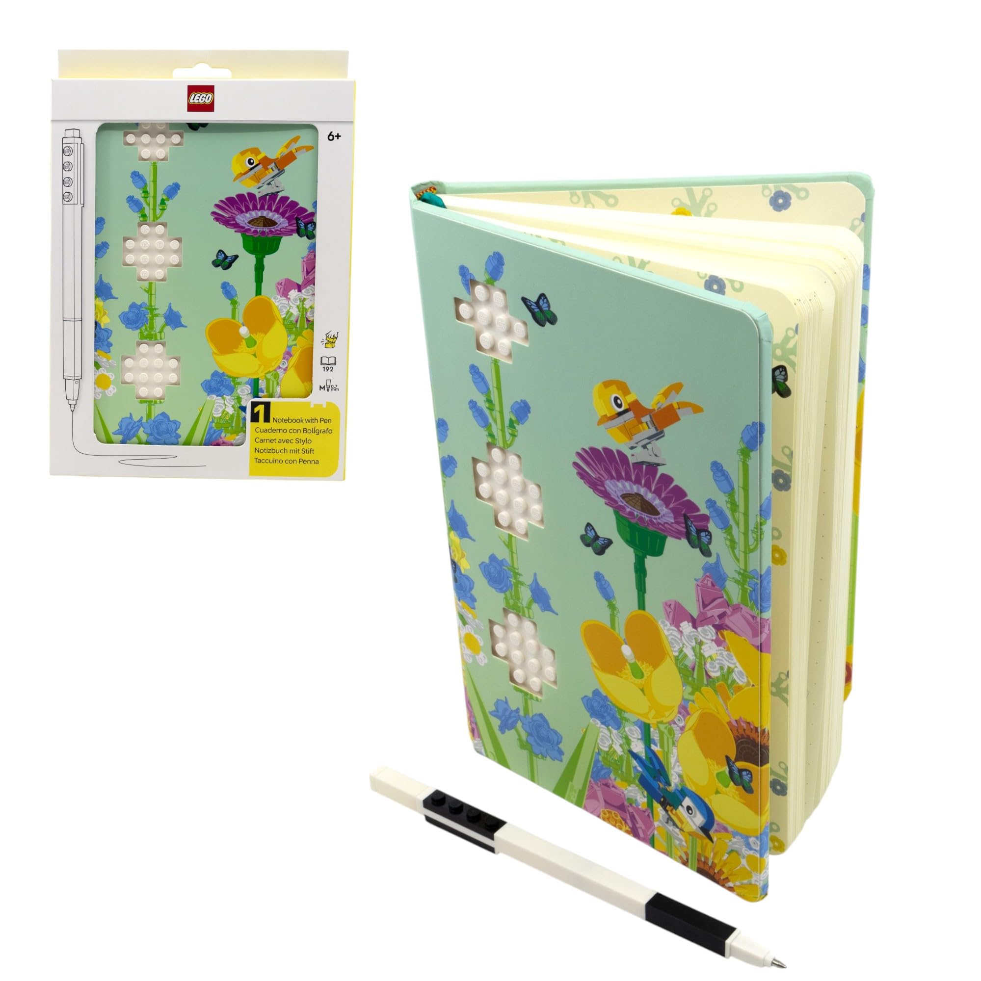 IQ LEGO Stationery Botanical Reclaim & Recycle Notizbuch gepunktet mit Gelschreiber (53502