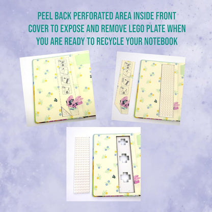 IQ LEGO Stationery Botanical Reclaim & Recycle Notizbuch gepunktet mit Gelschreiber (53502