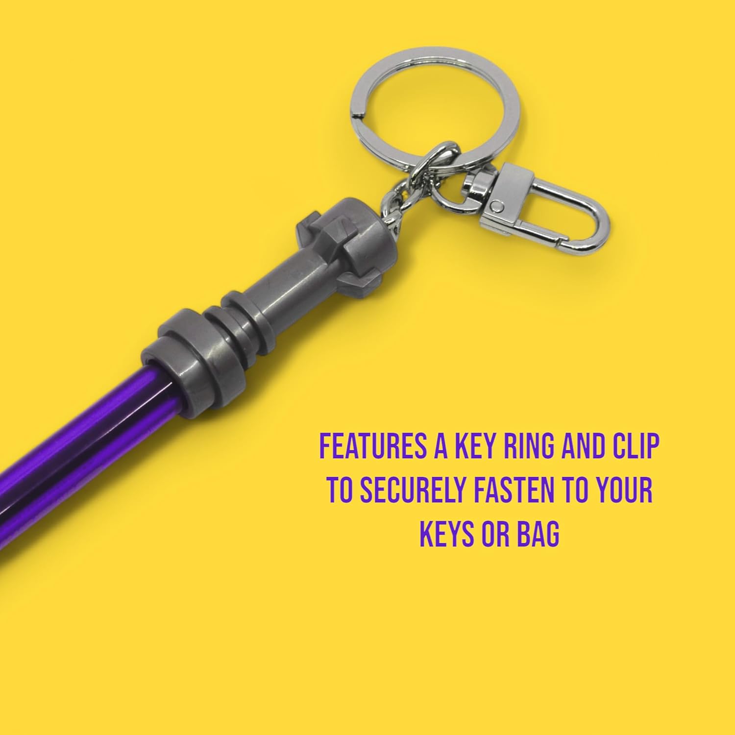 IQ LEGO Star Wars Lichtschwert-Gelschreiber mit Clip, Violett (53516