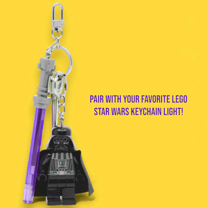 IQ LEGO Star Wars Lichtschwert-Gelschreiber mit Clip, Violett (53516