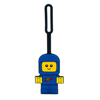 Lego Minifigures Bag Tag - Blue Spacebaby (53650), Silicone, Luggage tag for Travel, Vacation, Cruise, School Backpack Charm