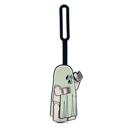 Lego Minifiguren Taschenanhänger – Geist leuchtet im Dunkeln (53653), Halloween-Themen-Gepäckanhänger, Süßes oder Saures Zubehör