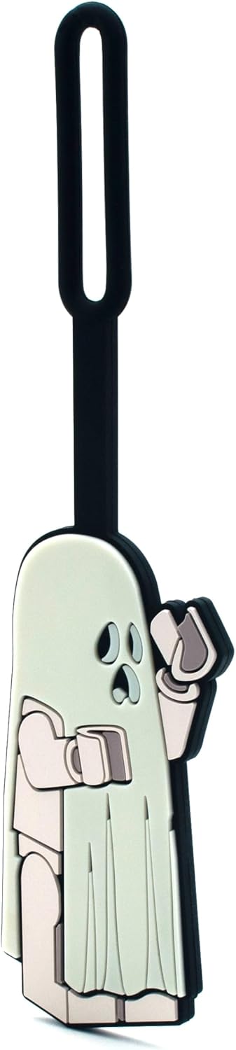 Lego Minifiguren Taschenanhänger – Geist leuchtet im Dunkeln (53653), Halloween-Themen-Gepäckanhänger, Süßes oder Saures Zubehör