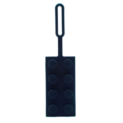 Lego Taschenanhänger, 5 x 4 cm, Schwarz (53654), Silikon-Gepäckanhänger, Urlaub, Kreuzfahrt, Koffer-Identifikation