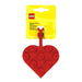 LEGO Bag Tag 3x3 Heart - Red