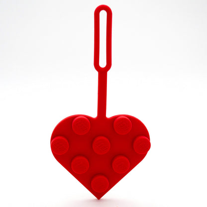 Lego Minifigures Luggage Tag Heart Red 10 Cm
