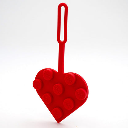Lego Minifigures Luggage Tag Heart Red 10 Cm