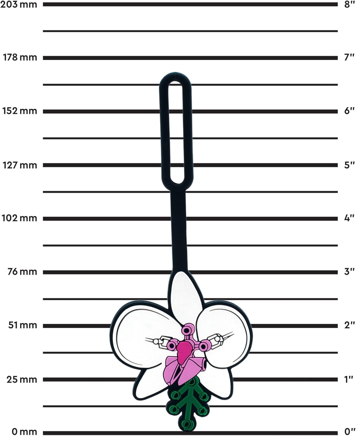 Lego Taschenanhänger – Botanische Orchidee (53660), Silikon-Gepäckanhänger, Urlaub, Kreuzfahrt, Koffer-Identifikation