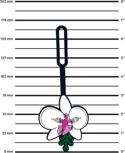 Lego Taschenanhänger – Botanische Orchidee (53660), Silikon-Gepäckanhänger, Urlaub, Kreuzfahrt, Koffer-Identifikation