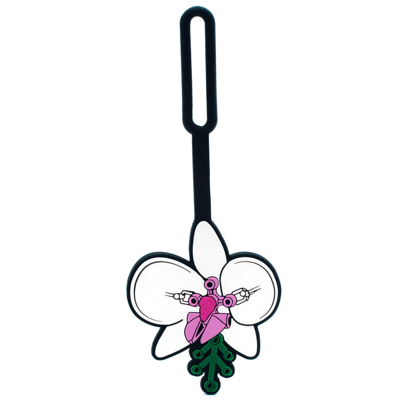 Lego Taschenanhänger – Botanische Orchidee (53660), Silikon-Gepäckanhänger, Urlaub, Kreuzfahrt, Koffer-Identifikation