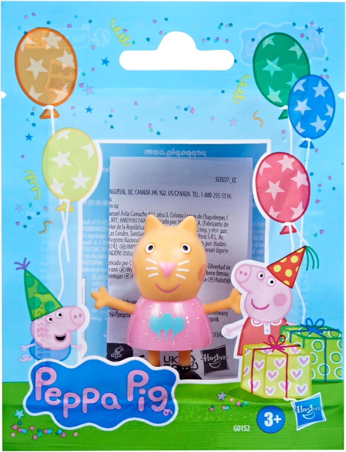 Peppa Pig Peppa’s Party Friends Figure (One-Supplied), Pink