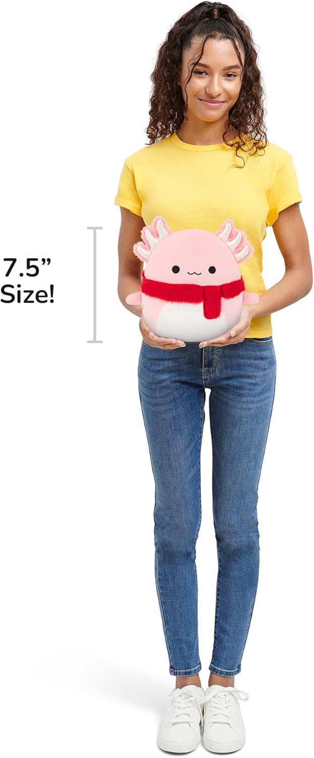Squishmallows Original 7.5-Inch Archie the Pink Axolotl | Collectable Cute Plush Toy, Cuddly Toys for Children, Soft Toys, Cute Teddies Suitable for Girls and Boys Ages 3