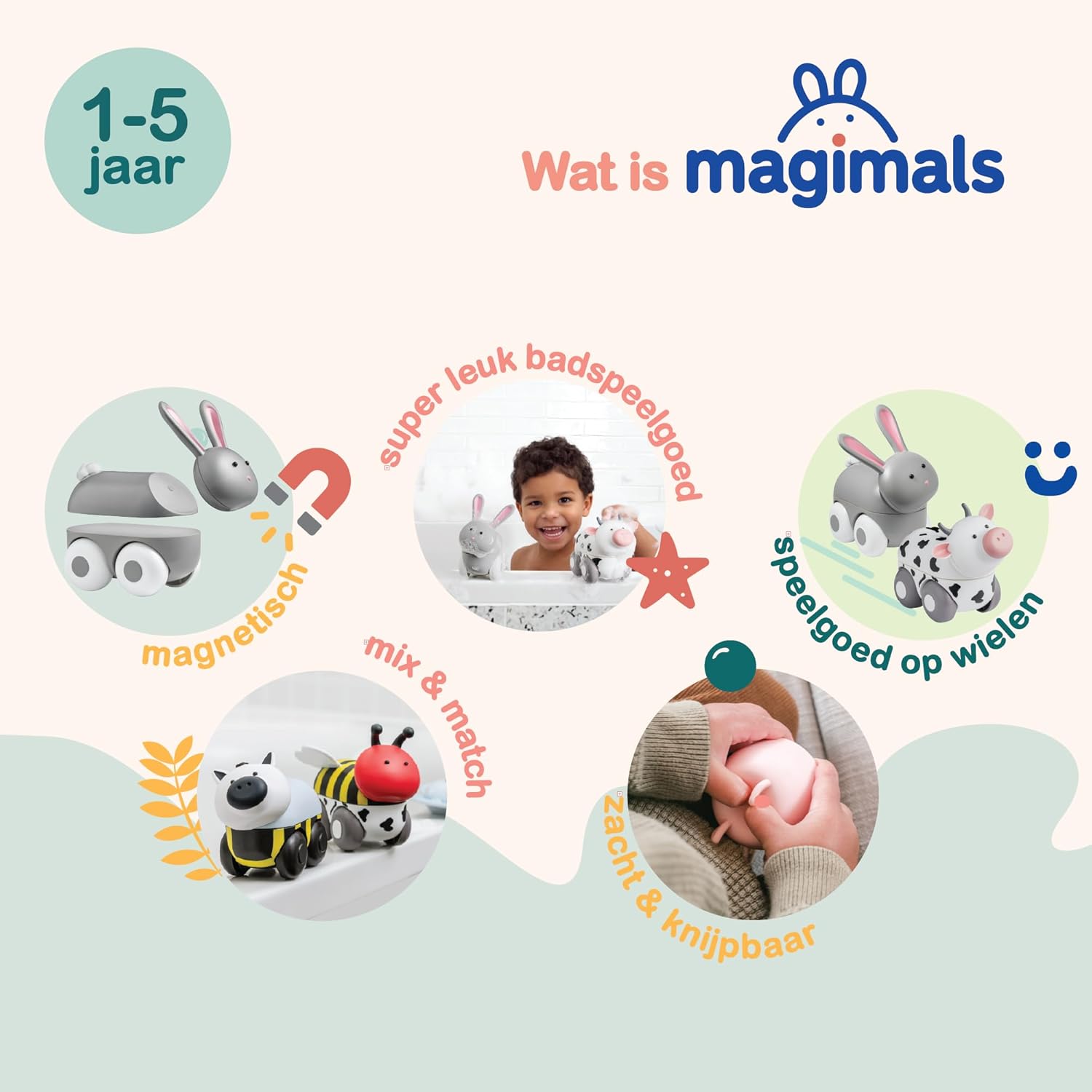 Clics - Magimals Wheely Farm Box - 6dlg.