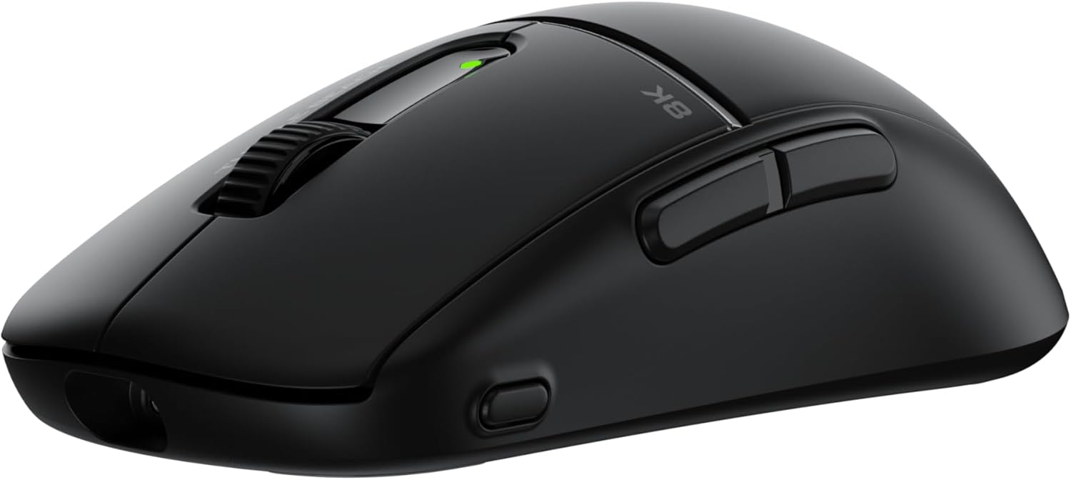 Turtle Beach Burst II Pro Black Wireless Esports Gaming Mouse - 8K polling, 57g Ultra Lightweight, 150-hour battery, Optical Switches, Symmetrical, 30K DPI Optical Sensor, 8 programmable inputs