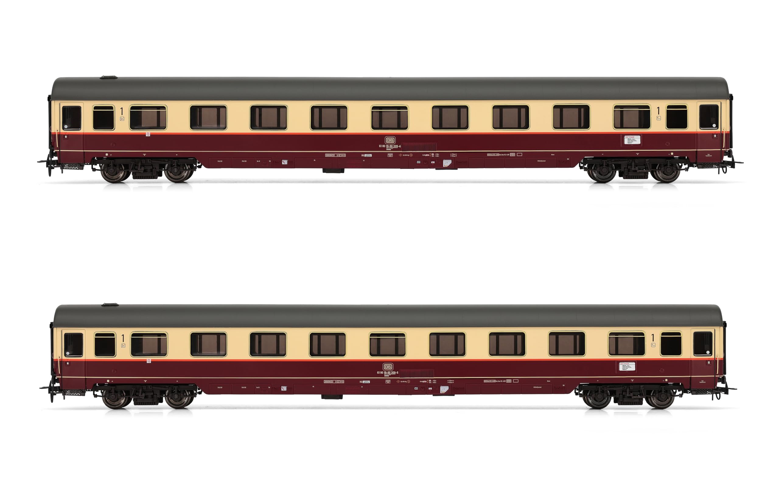 Db, 2-Unit Pack Avmz 111 In Rheingold 1983 Livery, Ep. Iv (They Complete The Packs Hr4346 And Hr4347)