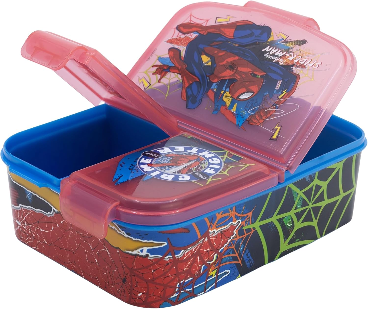 Stor - Multi Compartment Sandwich Box - Spidermann (83520)