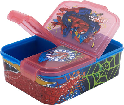 Stor - Multi Compartment Sandwich Box - Spidermann (83520)