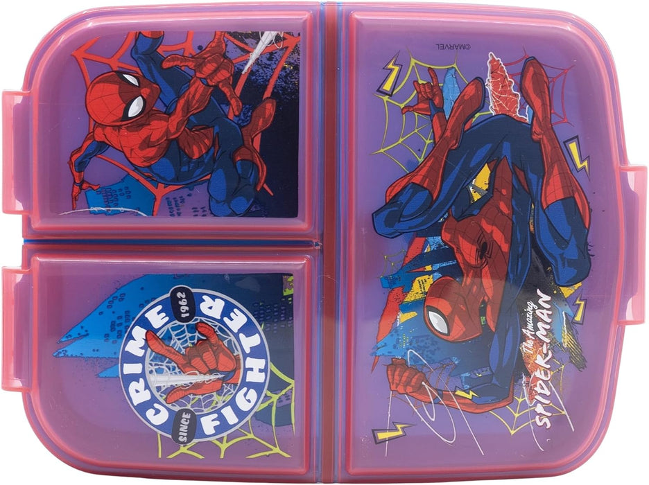 Stor - Multi Compartment Sandwich Box - Spidermann (83520)