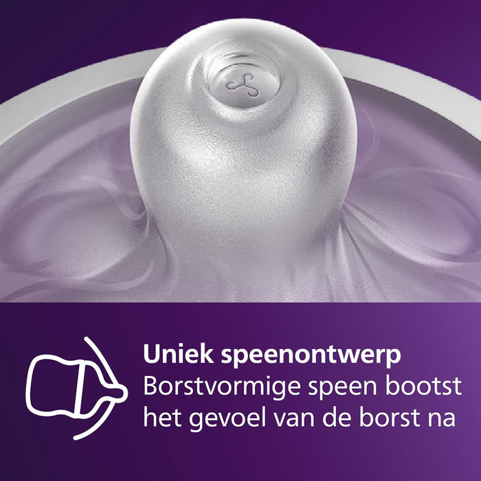 Philips Avent - Niplle, Natural Response Nipple 2 Pieces Fast Flow Nipple