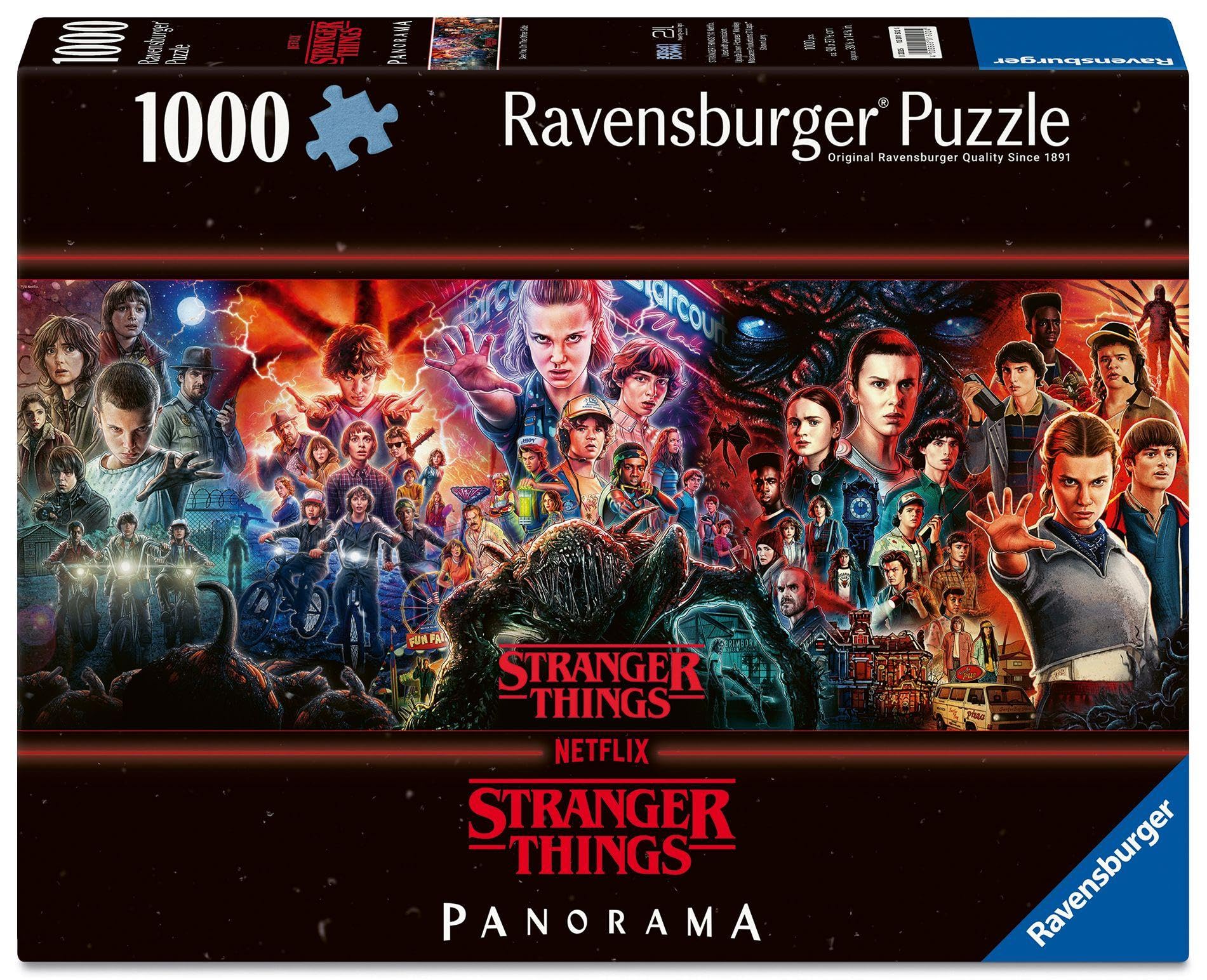 Ravensburger Stranger Things, 1000 piece Panoramic Jigsaw Puzzle for Adults and Kids Age 12 Years Up