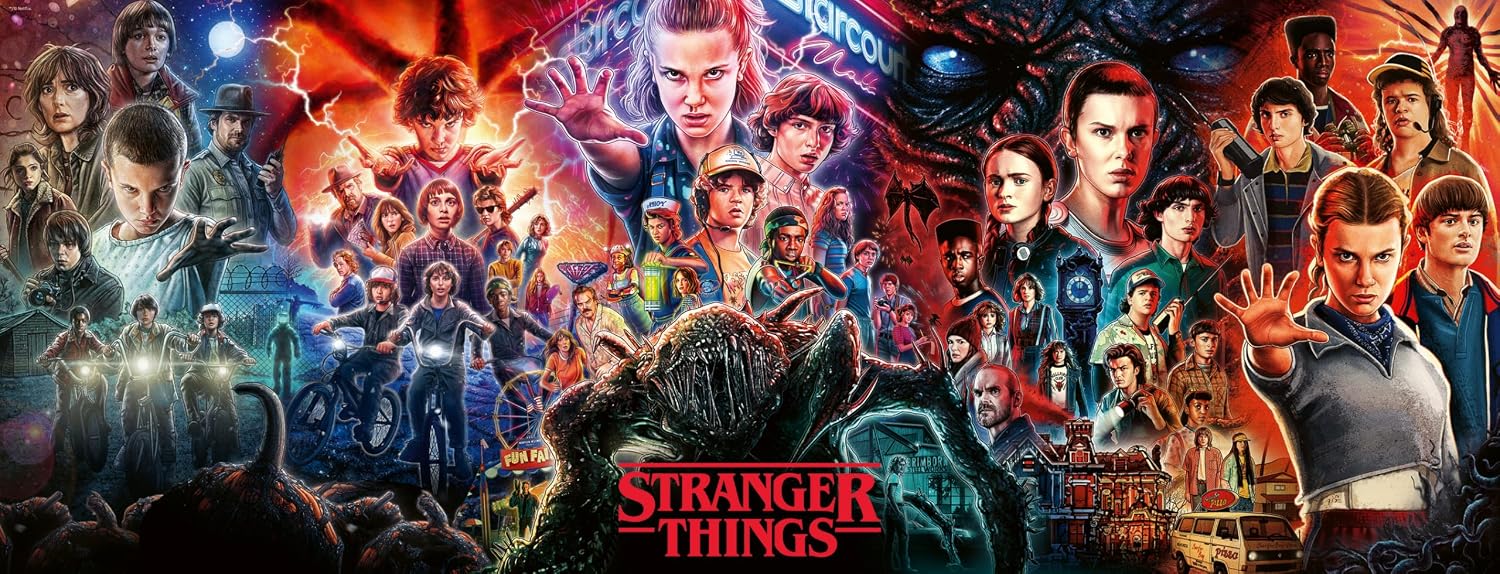 Ravensburger Stranger Things, 1000 piece Panoramic Jigsaw Puzzle for Adults and Kids Age 12 Years Up