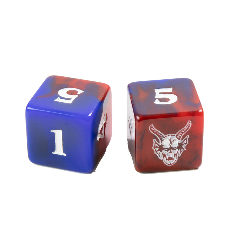 ggs50030ml - D6 dice set 16 mm - stranger things - hellfire club