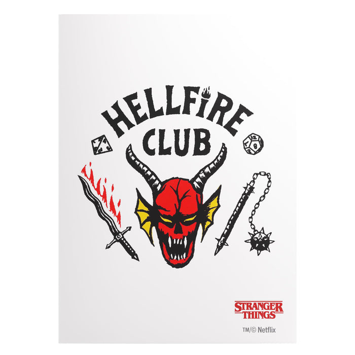 ggs15024ml- 50 Standard Size Sleeves - Stranger Things - Hellfire Club
