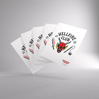 ggs15024ml- 50 Standard Size Sleeves - Stranger Things - Hellfire Club