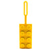 Lego Bag Tag 2x4 - Yellow (53675), Silicone Luggage Tag, Vacation, Cruise, Suitcase Identification