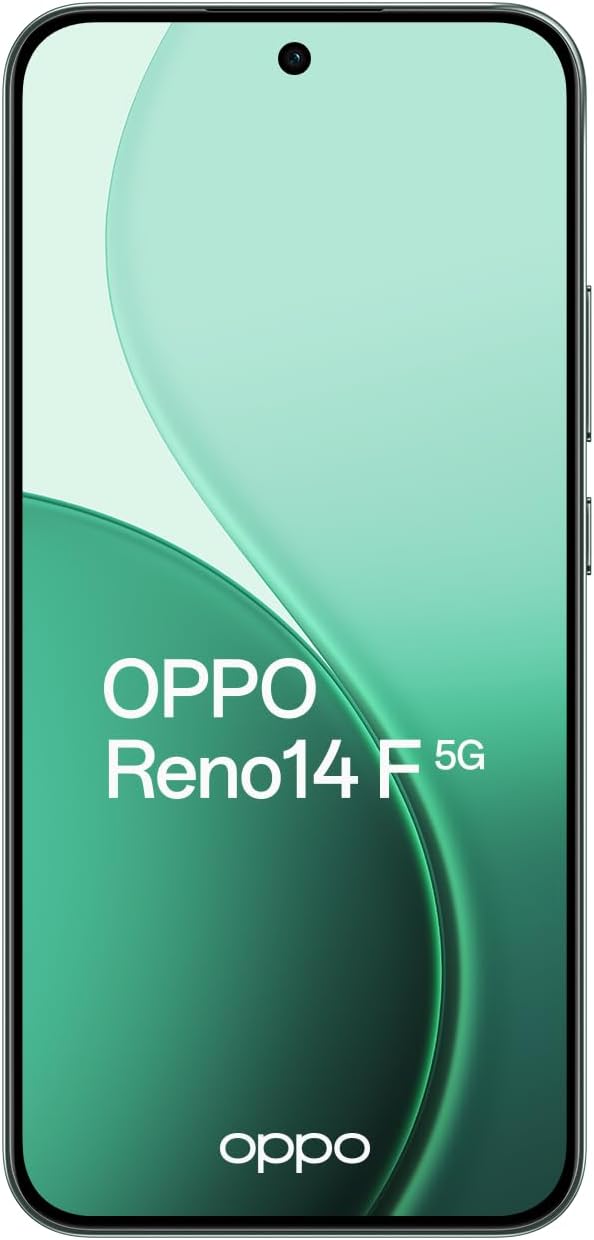 OPPO 14 F 5G Reno14 F 5G 16.7 cm (6.57") Dual SIM Android 15 USB Type-C 8 GB 256 GB 6000 mAh Green
