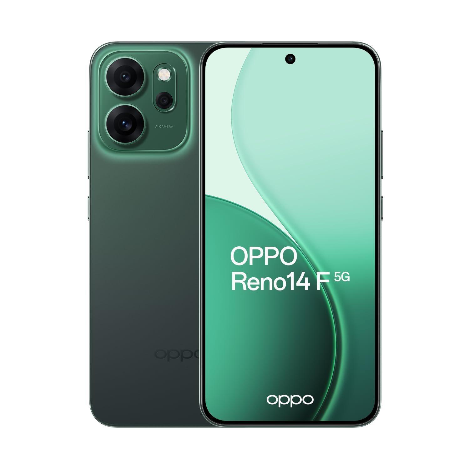 OPPO 14 F 5G Reno14 F 5G 16.7 cm (6.57") Dual SIM Android 15 USB Type-C 8 GB 256 GB 6000 mAh Green